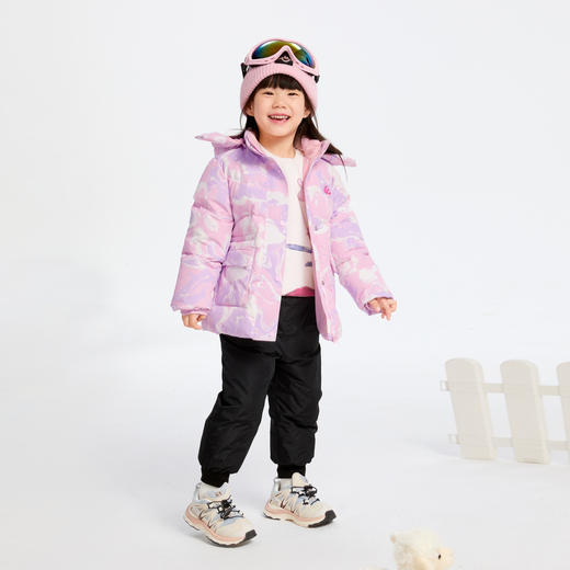 【御寒-5~5℃】女童甜酷中长款羽绒外套鹅绒绒子冬季新款安奈儿童装实体店同款XG445756 商品图3
