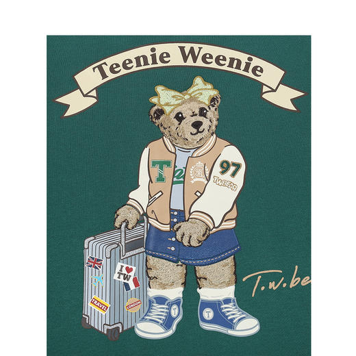 TeenieWeenie小熊卡通卫衣女冬季女卫衣TTMA24O905Z 商品图7