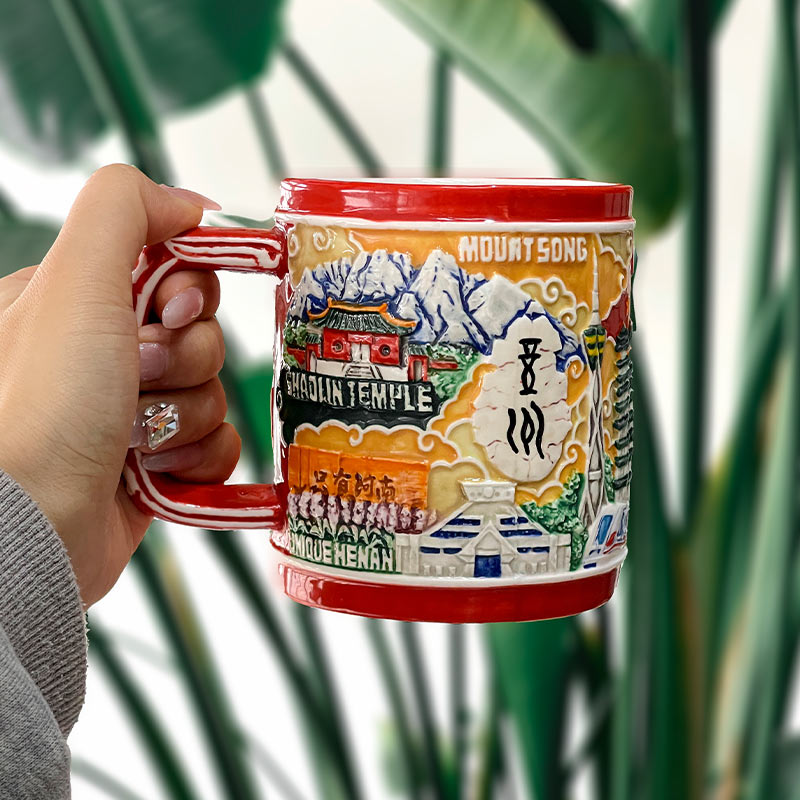 华夏之中 郑州地铁浮雕文创杯