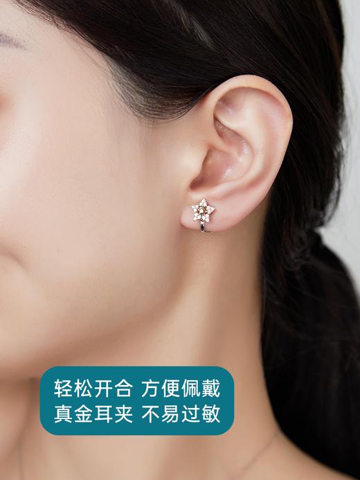 【天猫同款】两戴款-18k金钻石耳夹  星愿 商品图3