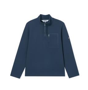 法国AIGLE男半拉抓绒衣浅藏青色AN385 商品图0