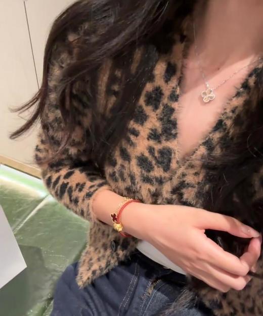 梵克雅宝2024限量拼色镭射带钻四叶草项链（XTY） 商品图1