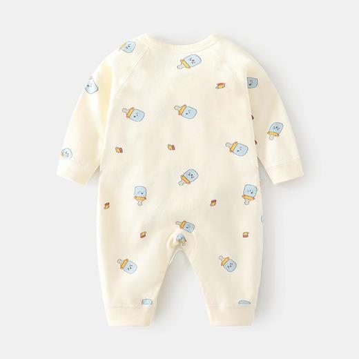 新生连体衣婴儿无骨哈衣秋冬纯棉初生和尚服爬服魔术贴宝宝衣服 商品图1