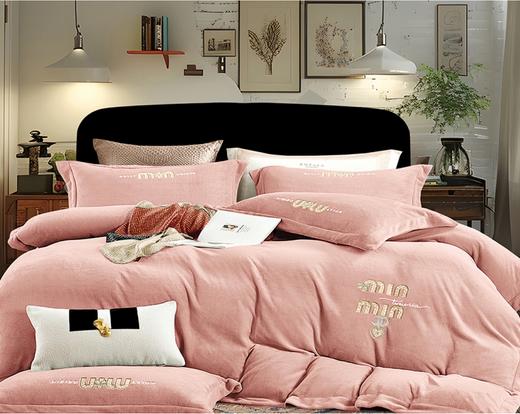 A类婴儿绒刺绣保暖四件套G117900048 商品图4