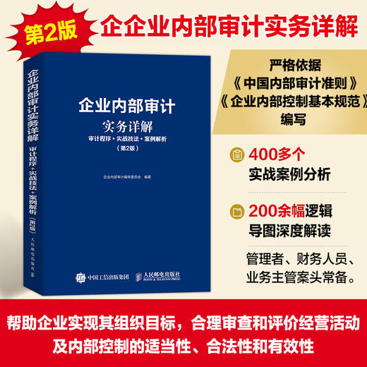 企业内部审计实务详解 审计程序 实战技法 案例解析 第2版 2024年新版内部审计书籍 依据中国内部审计准则基本规范编写 商品图0