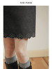 ForPoem 现货 24/FW原创设计秋冬100羊毛刺绣花边毛呢半身裙 商品缩略图4
