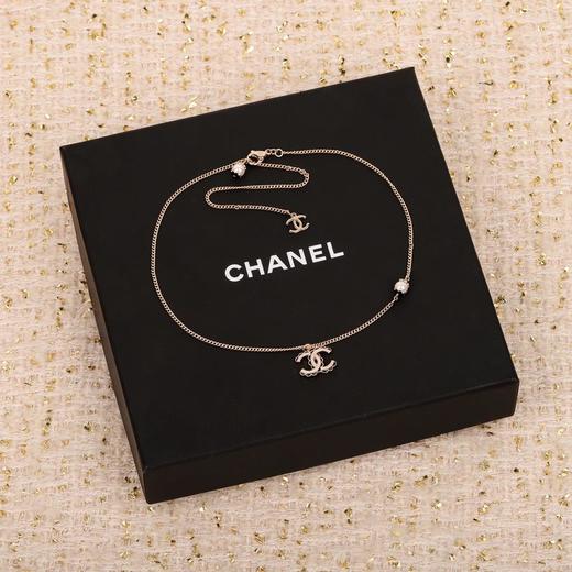 香奈儿24B早秋*绝美系列黑花边白c珍珠项链（XTY） 商品图4