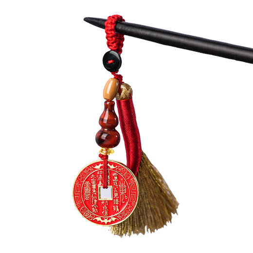 2025年生肖蛇本命年佩戴金扫帚挂件山gui花钱小扫把钥匙扣 商品图4