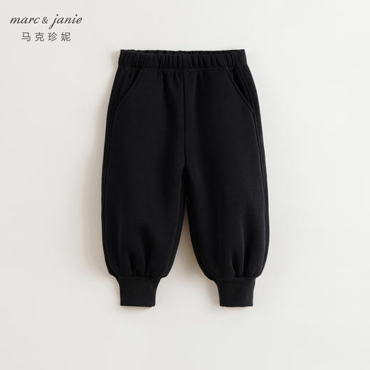 马克珍妮男女童加厚加绒束脚卫裤2024年秋冬新款241807 商品图2