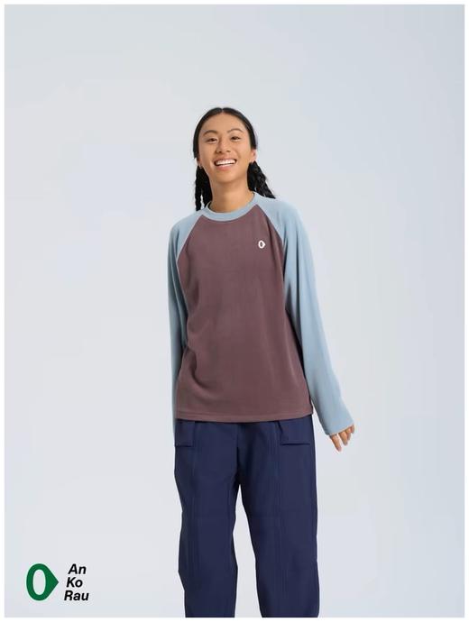 素R安高若纯元。最新拼色长袖T恤 商品图10