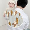 a类婴儿口水巾 竹棉纱布围兜围嘴婴儿用品 宝宝护肩防溢奶拍嗝巾 商品缩略图3