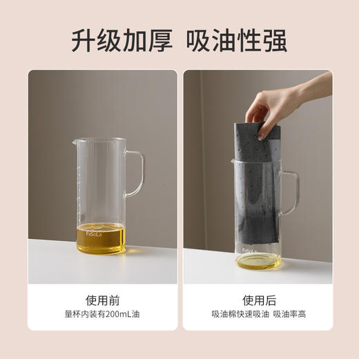 FaSoLa吸油棉抽油烟机顶部吸油条厨房隔油垫耐高温吸油纸厨房吸油污垫纸 商品图3