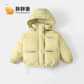 【团购】胖胖象90白鸭绒连帽羽绒面包服外套K08 面料：100%锦纶，里料：100%聚酯纤维，胆料：100%聚酯纤维，填充物：白鸭绒