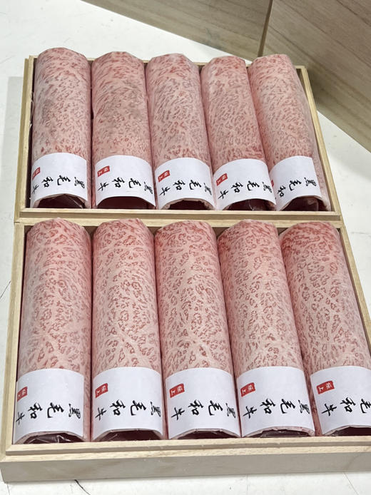 黑毛和牛卷——木质礼盒装，寿喜烧火锅标配 商品图2