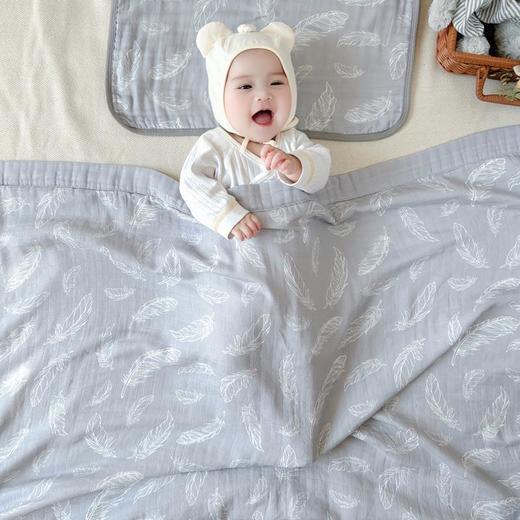 四层竹棉抱被a类 新生儿包单 包被婴儿初生儿 宝宝浴巾盖被盖毯 商品图3