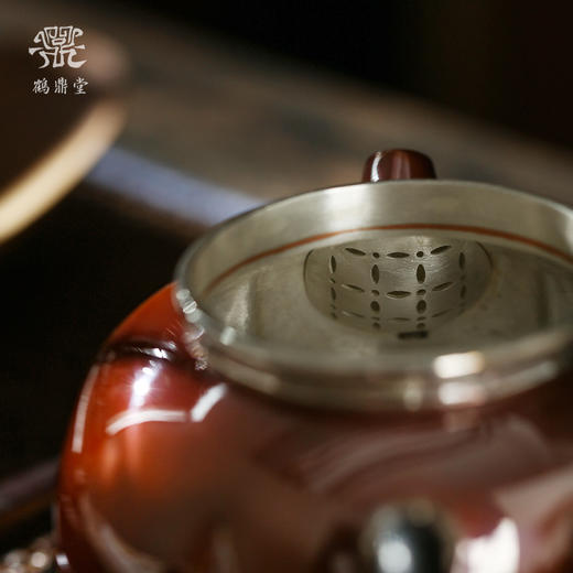 鹤鼎堂银壶于飞系列安行急须镜面（铜包银）（缺货） 商品图2