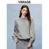 VIMAGE纬漫纪冬季新款时尚慵懒宽松落肩显瘦百搭卫衣上衣V2213831 商品缩略图0