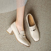 品质好货 | Safiya/索菲娅2024英伦方头粗跟厚底气质深口乐福鞋 SF41112750 商品缩略图1