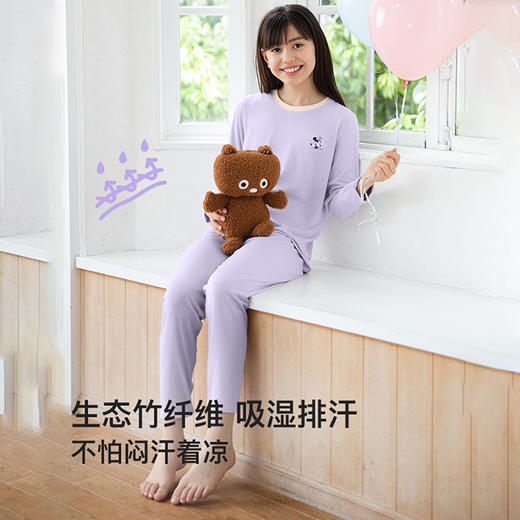 likeuu儿童秋衣秋衣裤套装儿童迪士尼家居服男女童睡衣LGO142012 商品图1