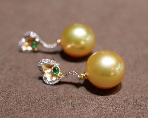 10-11mm金珠耳钉 商品图3