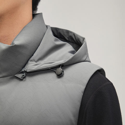 【白鸭绒】柒牌羽绒马甲男2024冬季新款可脱卸帽保暖加厚背心外套	127E71750 商品图2