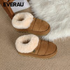 EVERAU机能感面包米其伦厚底一脚蹬女秋冬雪地靴拖鞋UEA2002 商品缩略图1
