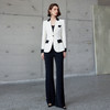 IWY/黑白撞色西装女简约通勤上班族正装职业套装律师工作西装套装CP1951 商品缩略图4