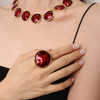 【谭维维&辛芷蕾&戚薇同款】Art Nouveau新艺术时期 | 红色波纹戒指（活口） 商品缩略图4