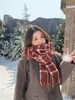 【YW】无忧购韩系ins慵懒百搭格子流苏围巾（截单后7天发货) 商品缩略图4