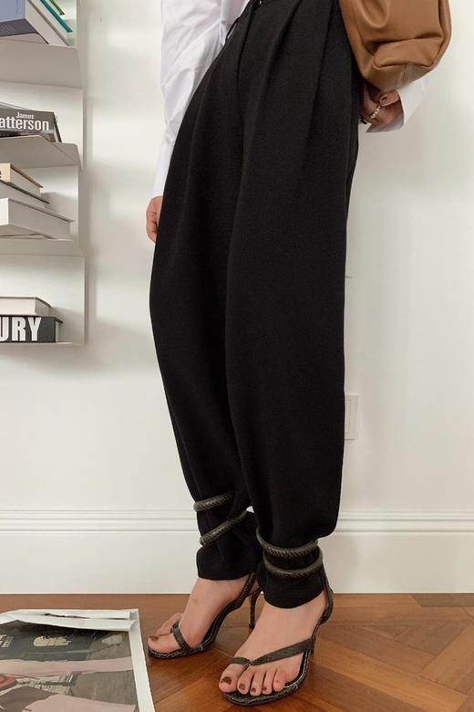 Kai & Kiera 黑色经典锥形裤 10033 商品图3