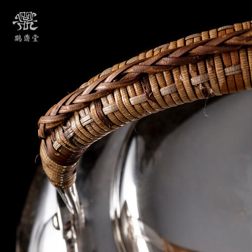鹤鼎堂银壶于野系列思齐錾刻汤沸（银色）（缺货） 商品图2
