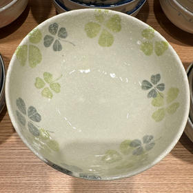 日本进口美浓烧陶瓷面碗家用餐具创意可爱兔子单个蒸蛋羹碗美浓烧多用碗16*6.8cm