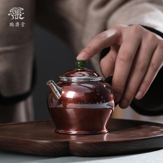 鹤鼎堂银壶于渚系列悦怿急须（铜包银）（缺货） 商品图2