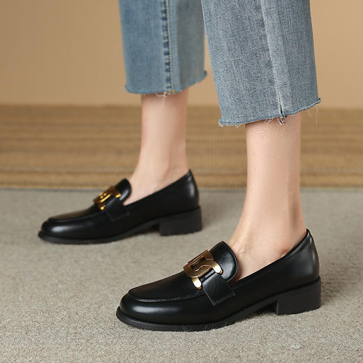 品质好货 | Safiya/索菲娅2024春秋英伦平底乐福鞋 SF43112729 商品图7