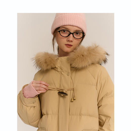 TeenieWeenie小熊简约连帽羽绒服女冬季羽绒服TTJD24OT05Z 商品图2