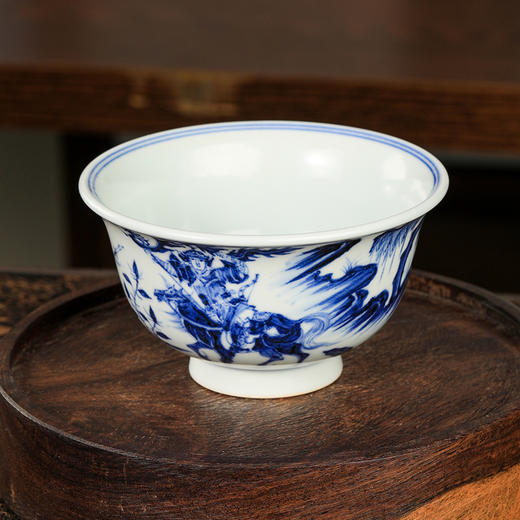 溪兰仰元-周棋稳内人物压手杯 商品图3