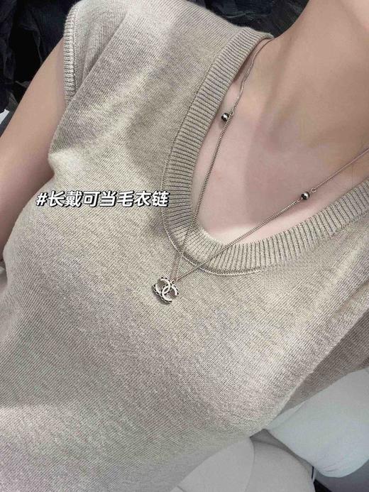 香奈儿24B早秋*绝美系列黑花边白c珍珠项链（XTY） 商品图1