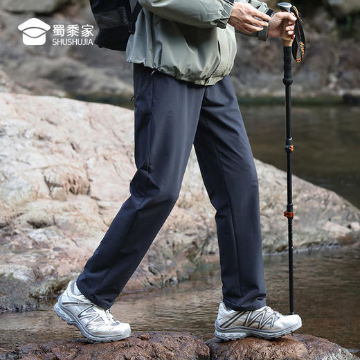 【四面弹防泼水休闲裤】宽松高弹直筒裤户外运动长裤KT412 商品图11