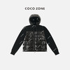 COCO ZONE90鹅绒连帽系绳双头外套针织拼接羽绒服23C29900 商品缩略图1