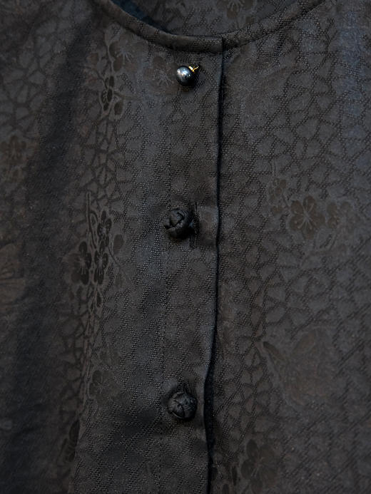 盛唐牡丹| 冰裂梅花纹香云纱上衣 商品图3