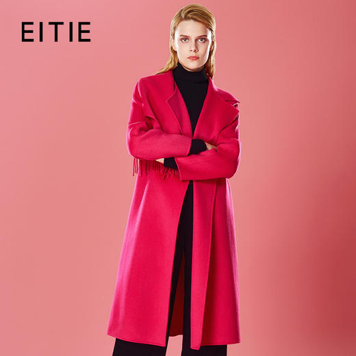 EITIE爱特爱冬季新款柔软保暖直筒显瘦毛呢大衣8014715 商品图0