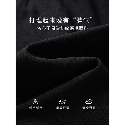 【专属特价】熙世界浪漫优雅赫本风波点蝴蝶结假两件长袖连衣裙女2025秋冬新款 商品图3