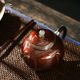 鹤鼎堂银壶于飞系列安行急须镜面（铜包银）（缺货）