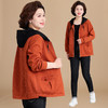 【春秋外套洋气】秋季新款 中年休闲宽松风衣 中老年人秋装上衣服 商品缩略图5