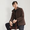 【白鸭绒】柒牌可拆卸帽羽绒服冬季2024新品暗纹提花男士保暖外套	127E70600 商品缩略图1