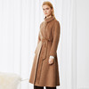 EITIE爱特爱冬新款气质立领收腰显瘦高级感长款羊毛骆驼绒毛呢大衣8014721 商品缩略图3