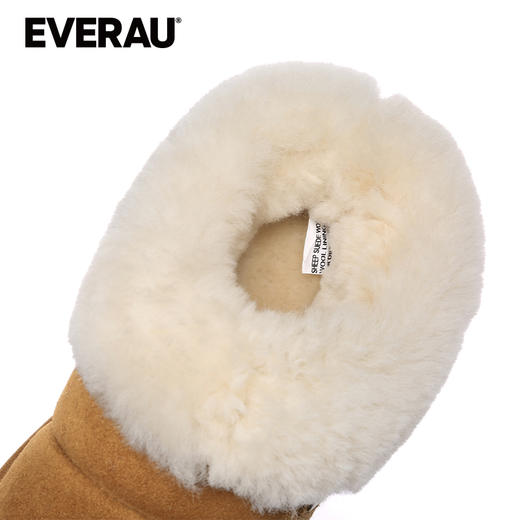 EVERAU机能感面包米其伦厚底一脚蹬女秋冬雪地靴拖鞋UEA2002 商品图3