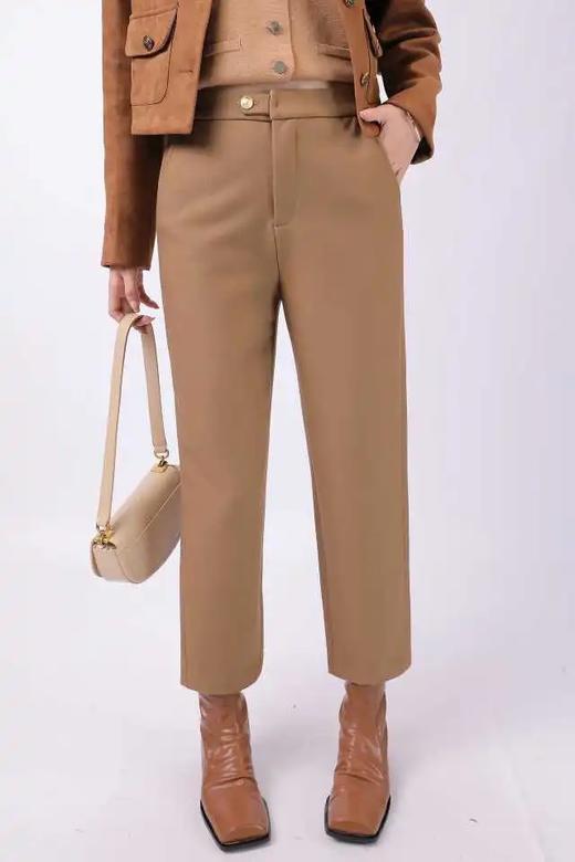 33GAR030945#加短绒烟管长裤 商品图0