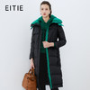 EITIE爱特爱冬季新款撞色收腰显瘦连帽加厚长款羽绒服女7611316 商品缩略图0