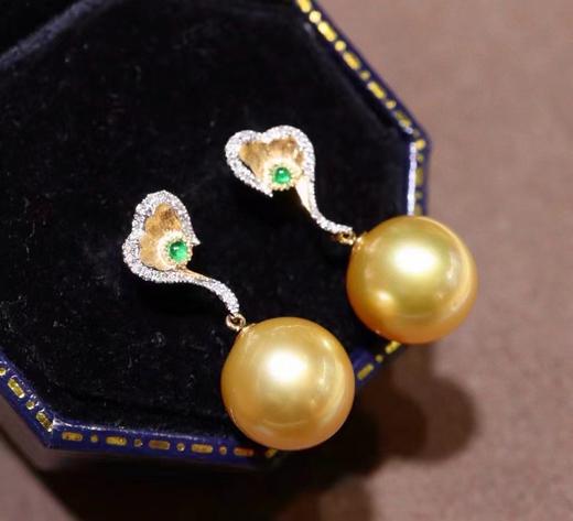 10-11mm金珠耳钉 商品图0